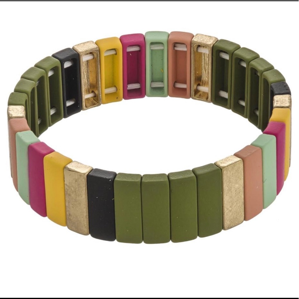 Color block stack- Olive - Picture 3 of 4